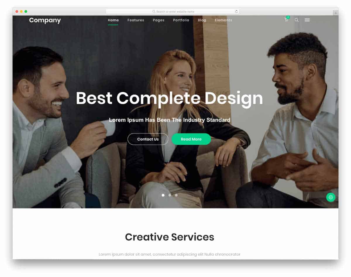 corporate and business website templates
