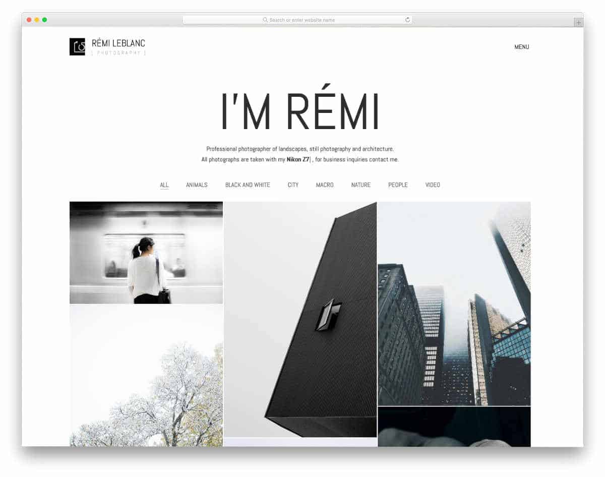 creative professional website template
