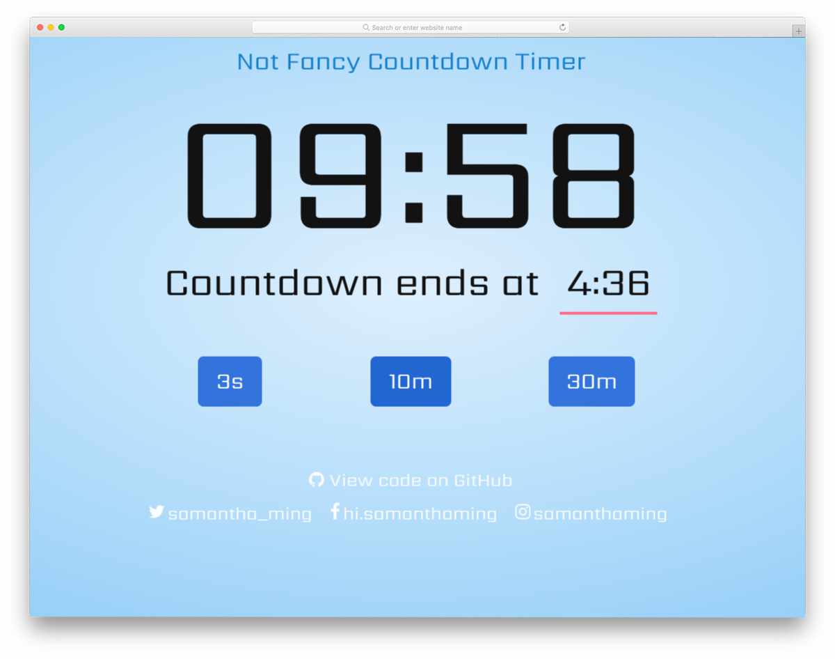 simple to use timer design