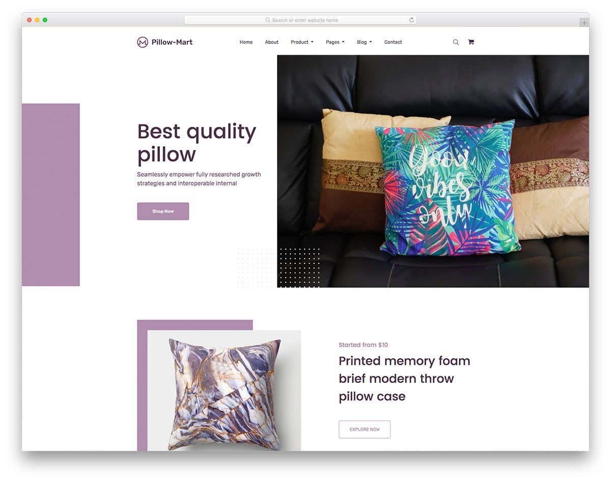 eCommerce HTML template