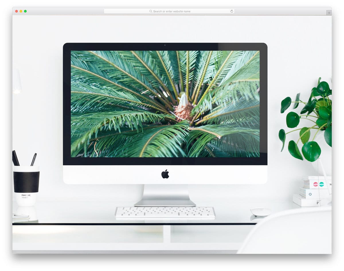 27-inches iMac mockup
