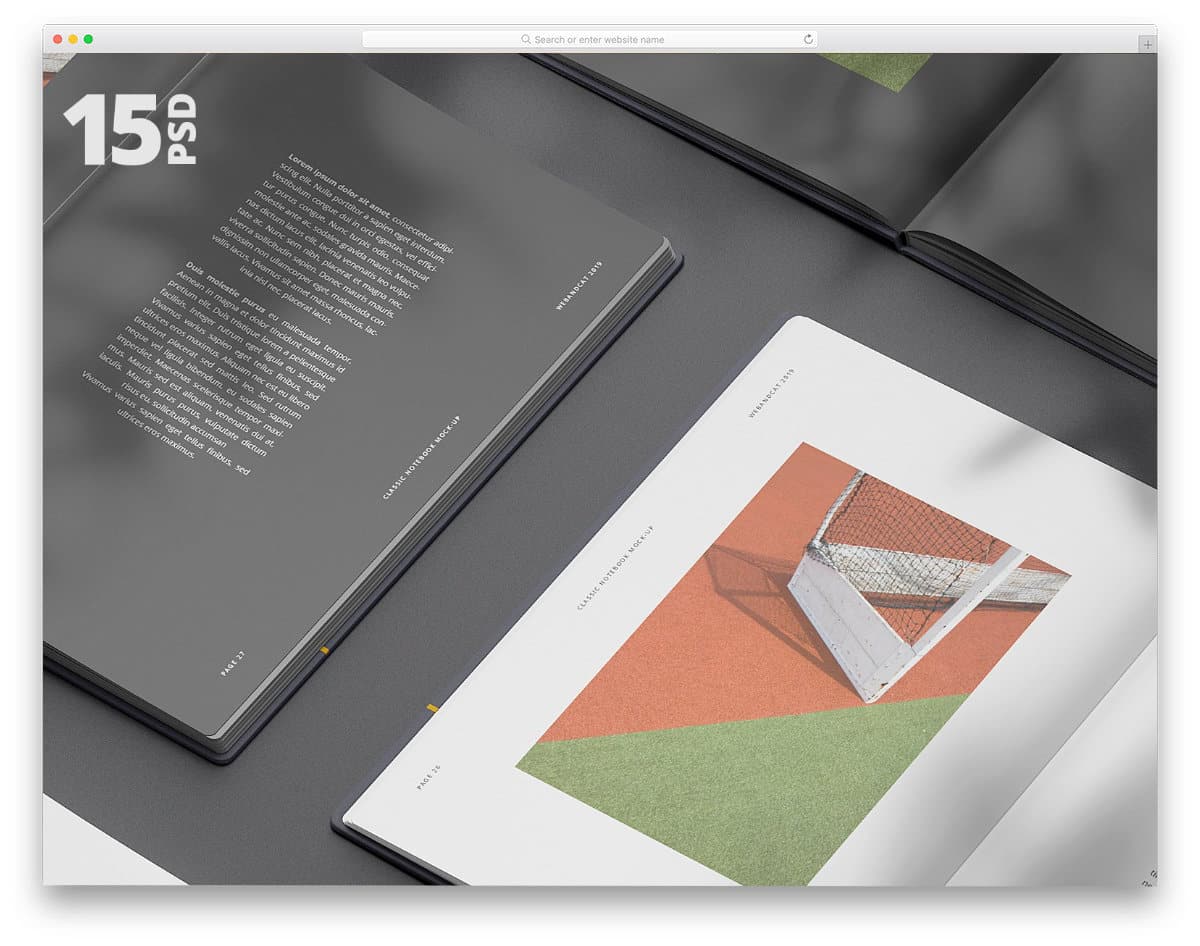 book mockup with multiple mockup images