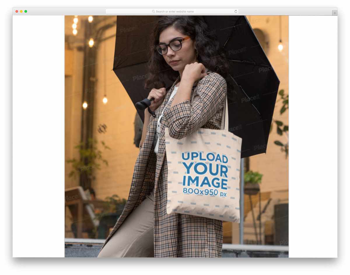 fashion tote bag mockup
