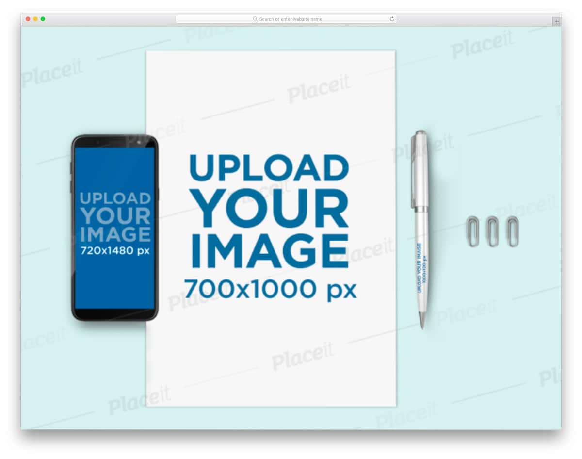 Paper Mockup and a phone