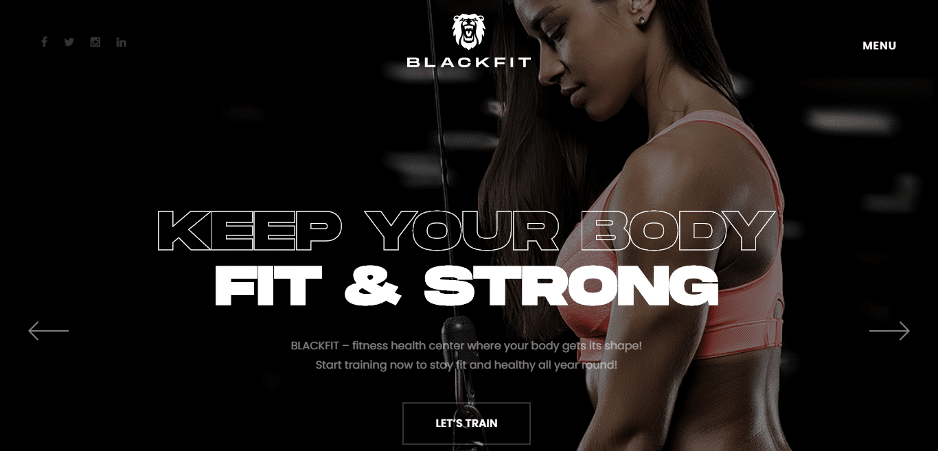 blackfit-gym-website-template