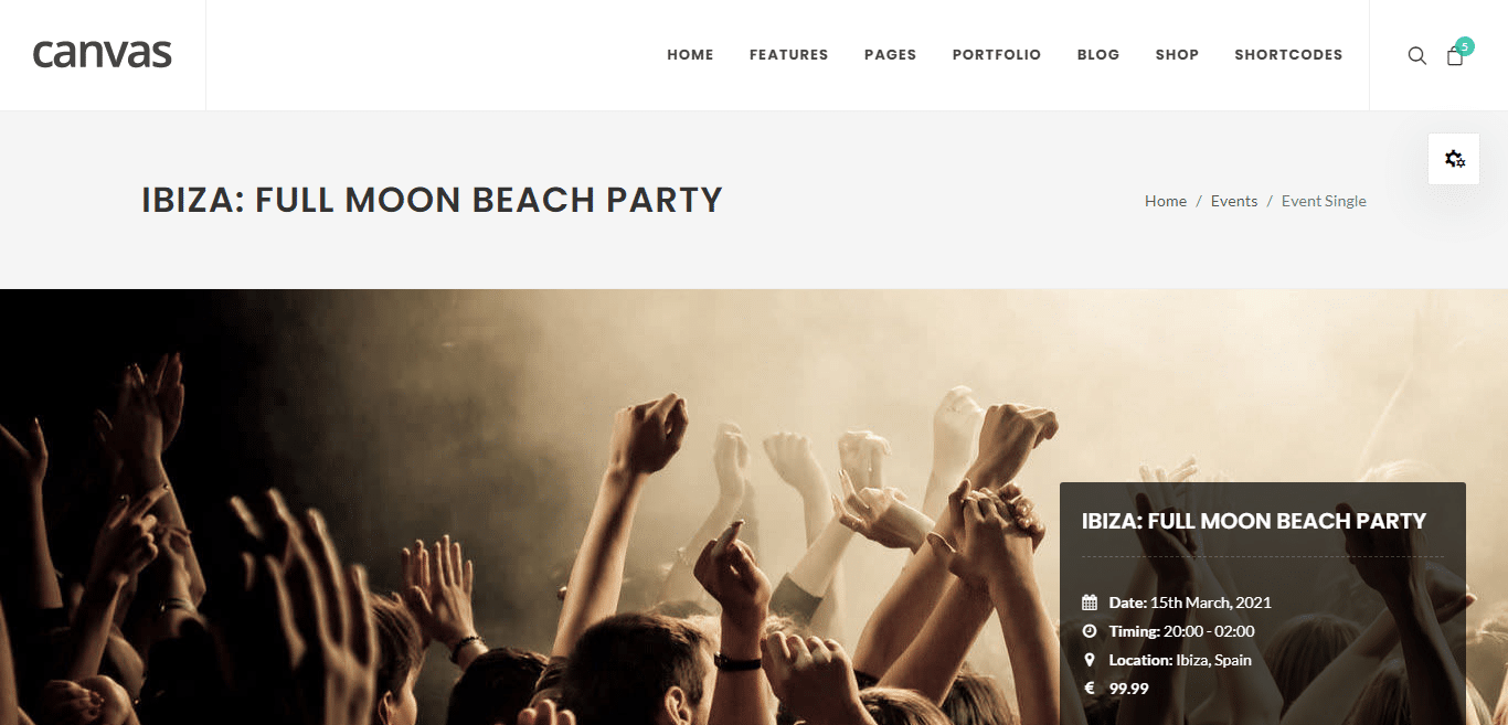 canvas-event-website-template