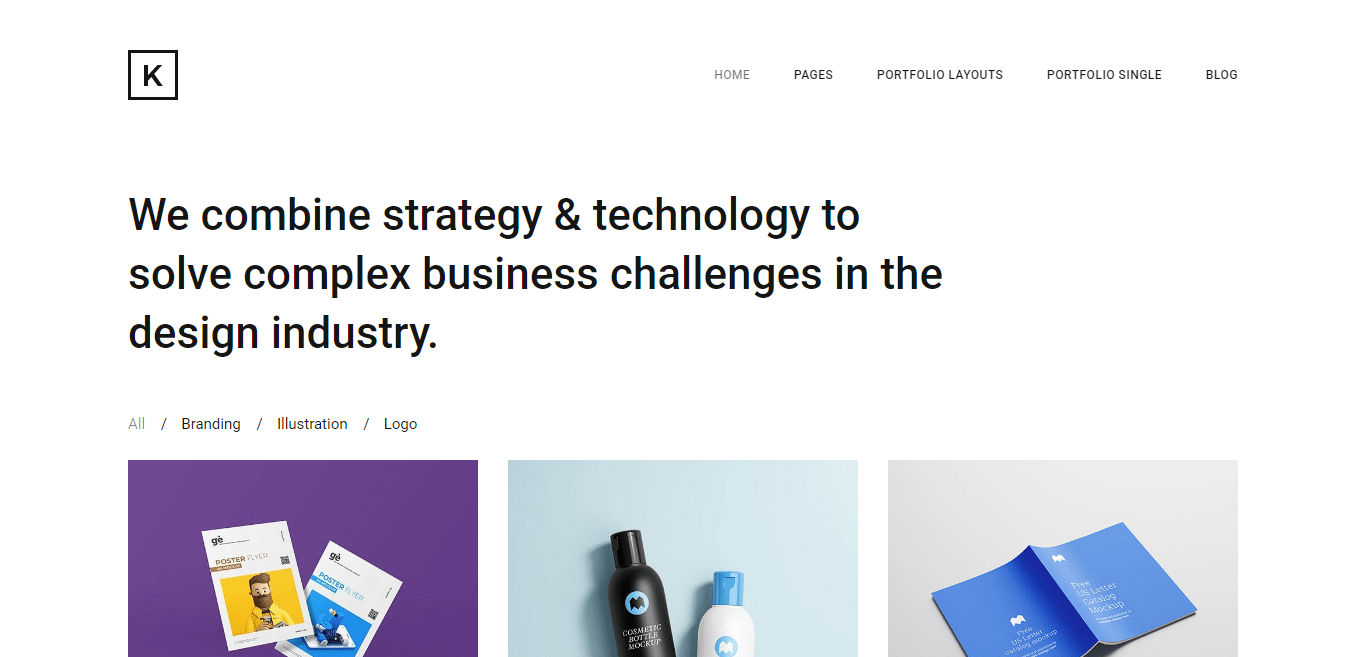 kraft-minimal-website-template