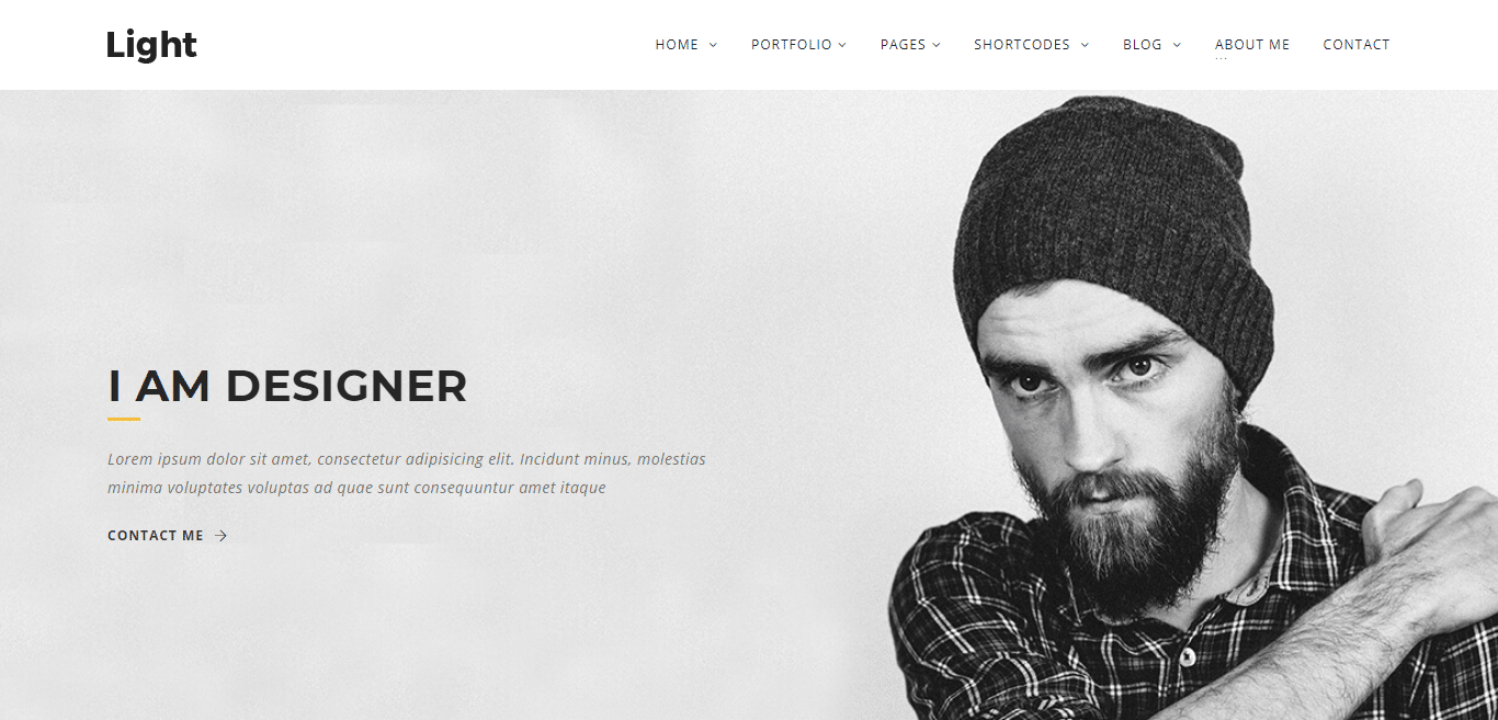 light-minimal-website-template