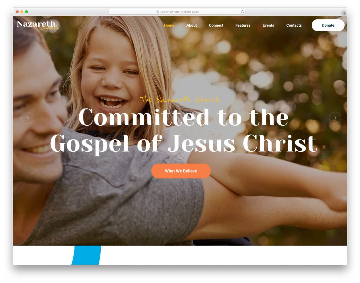religious website template for present-day audience