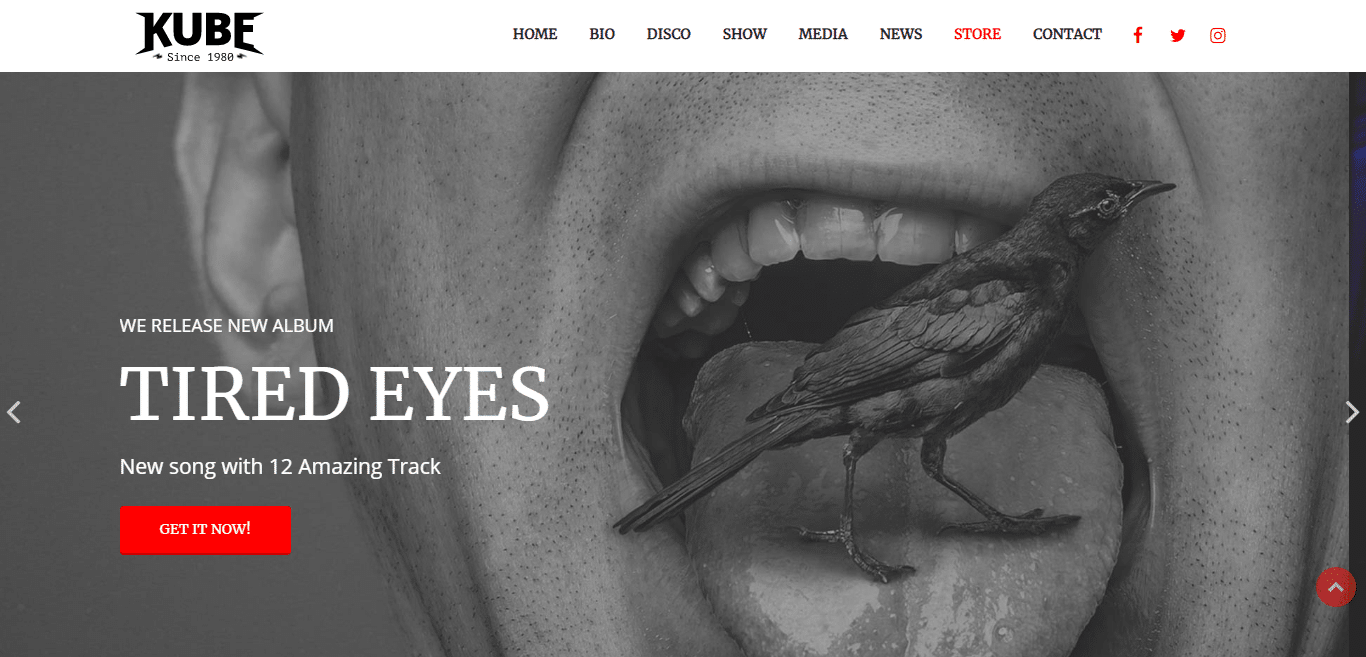 kube-music-studio-website-template