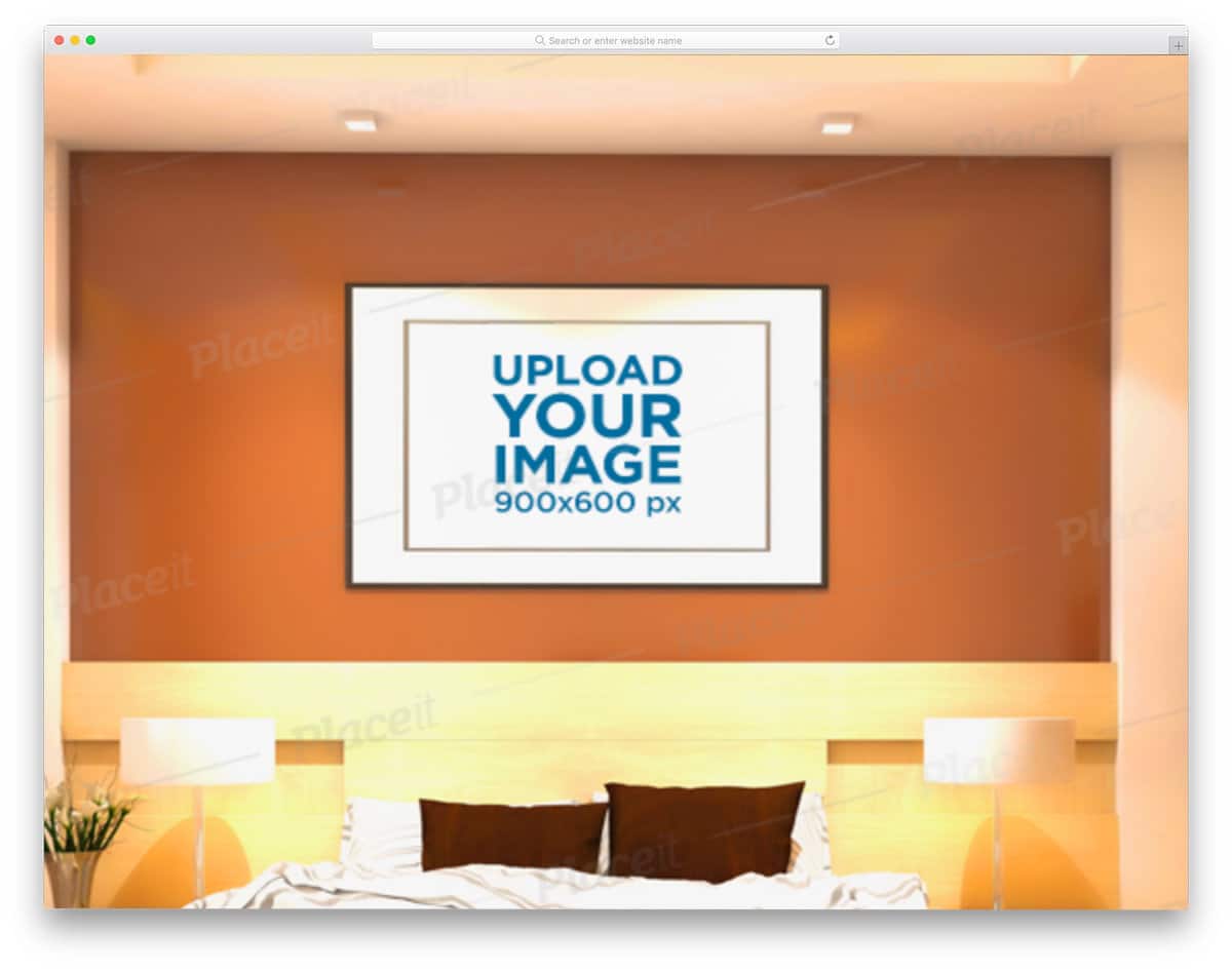 poster mockup for art design presentation