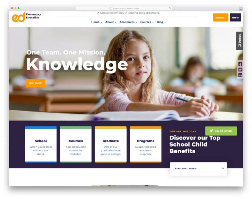 20 Kids School Website Templates To Make Learning Fun For Students