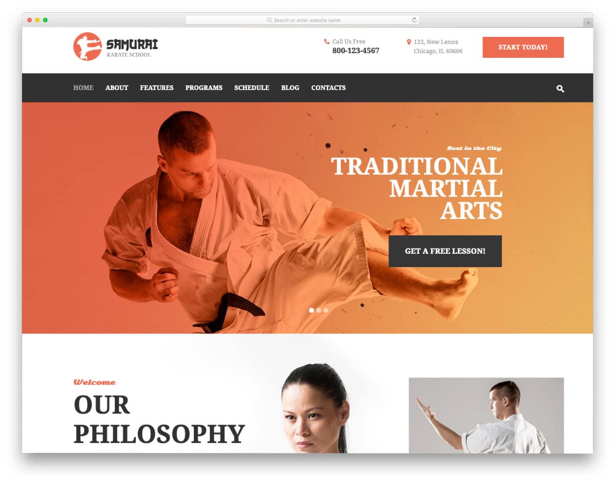 19 Martial Arts Website Templates For Martial Arts Schools & Trainers