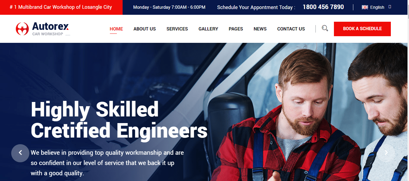 autorex-automotive-website-template