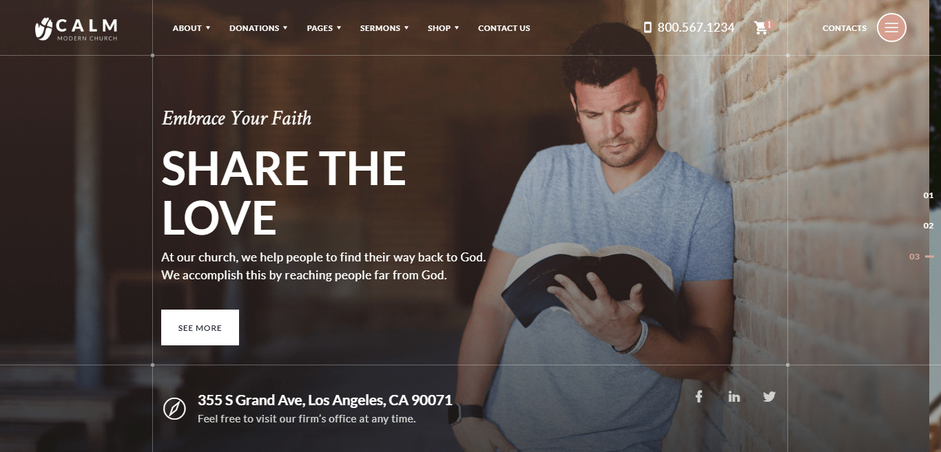 calm-church-website-template