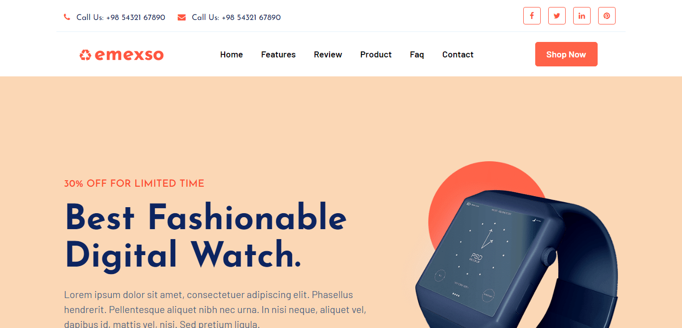 emexso-product-landing-page-website-template