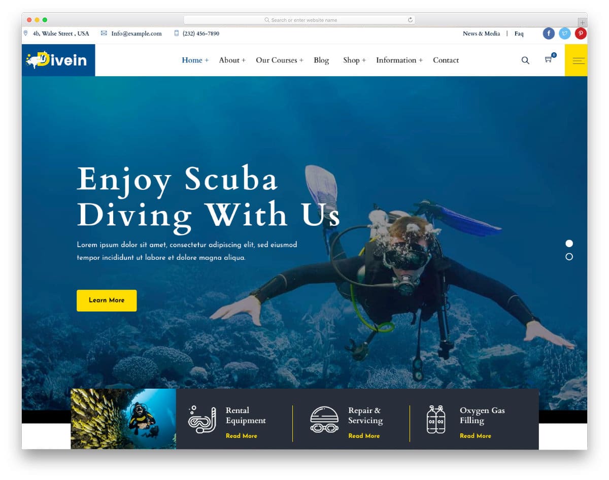 19 Lively Scuba Diving Templates 2022 uiCookies