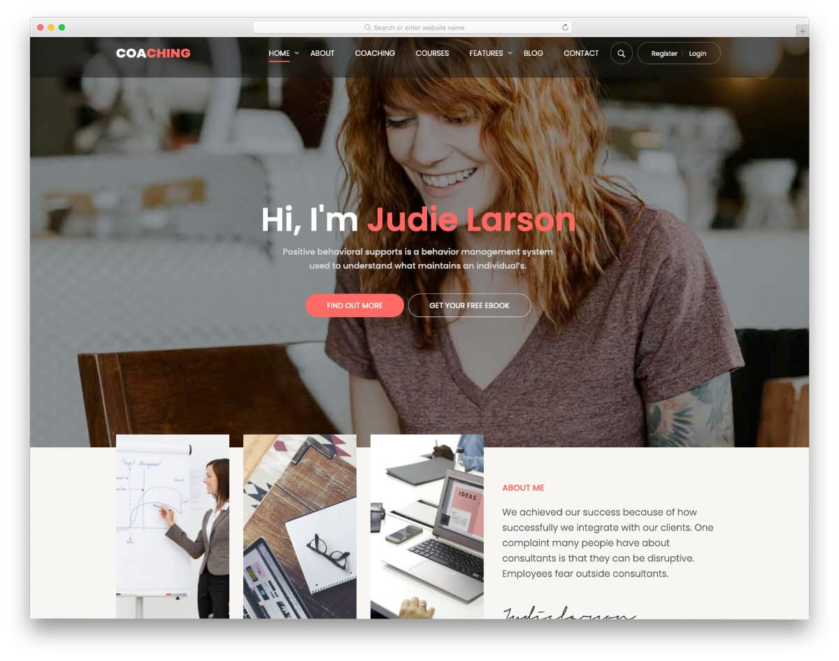 online course wordpress theme for fitness and education websites