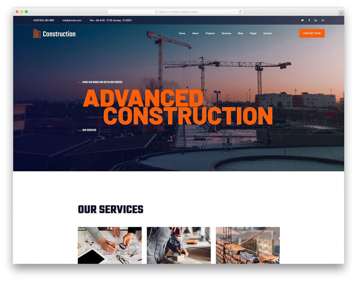 mining website template