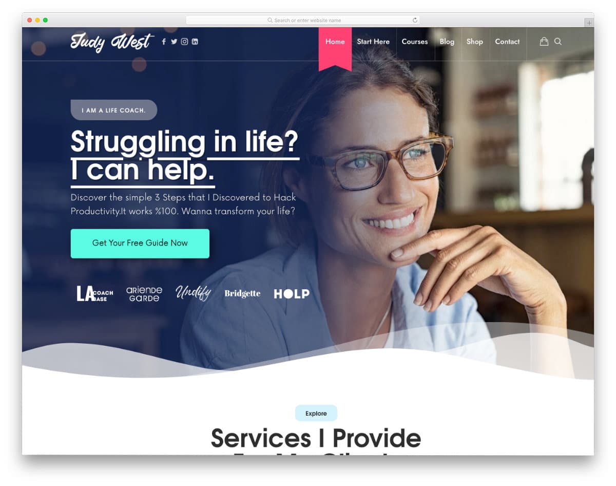 online coaching and counseling WordPress theme
