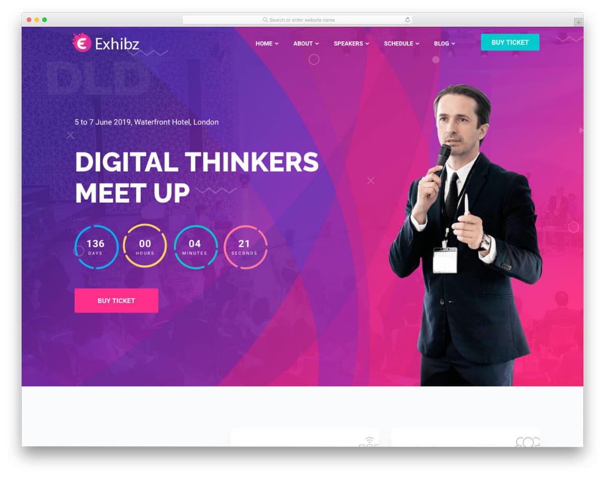 personal branding WordPress theme for speakers