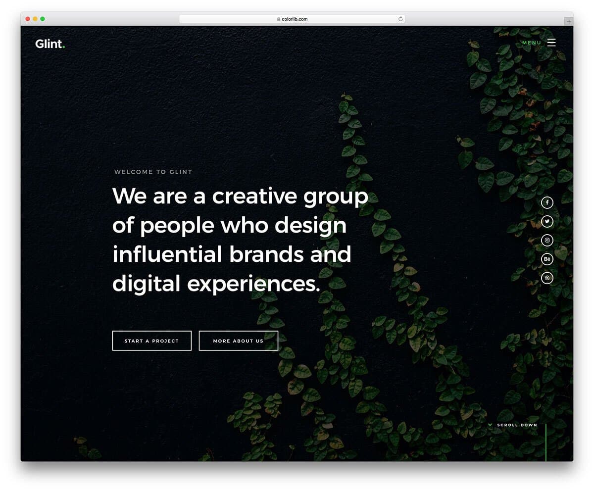 single-page basic HTML template