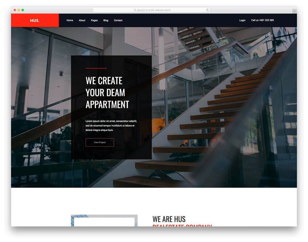 real estate investor template for companies that focuses on large properties