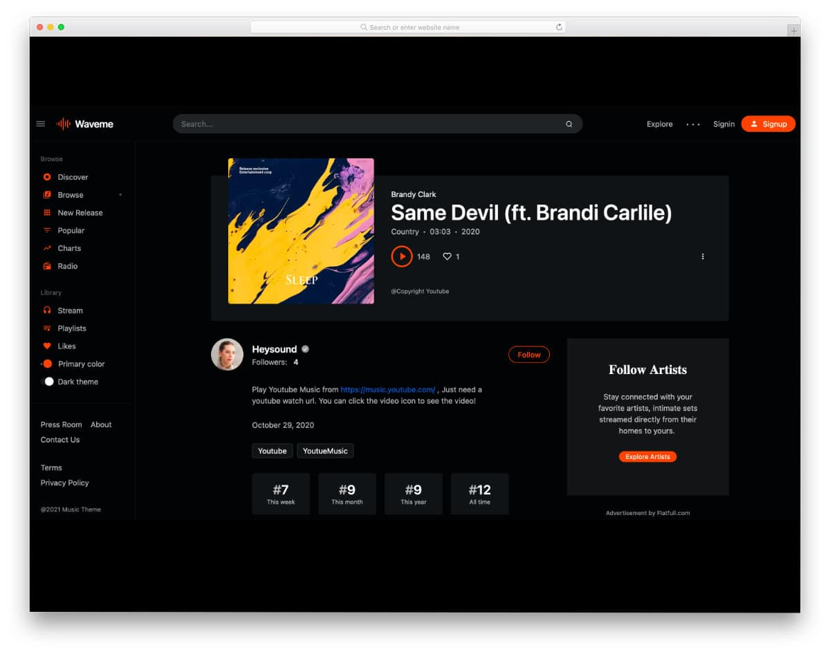 feature-packed WordPress live streaming theme