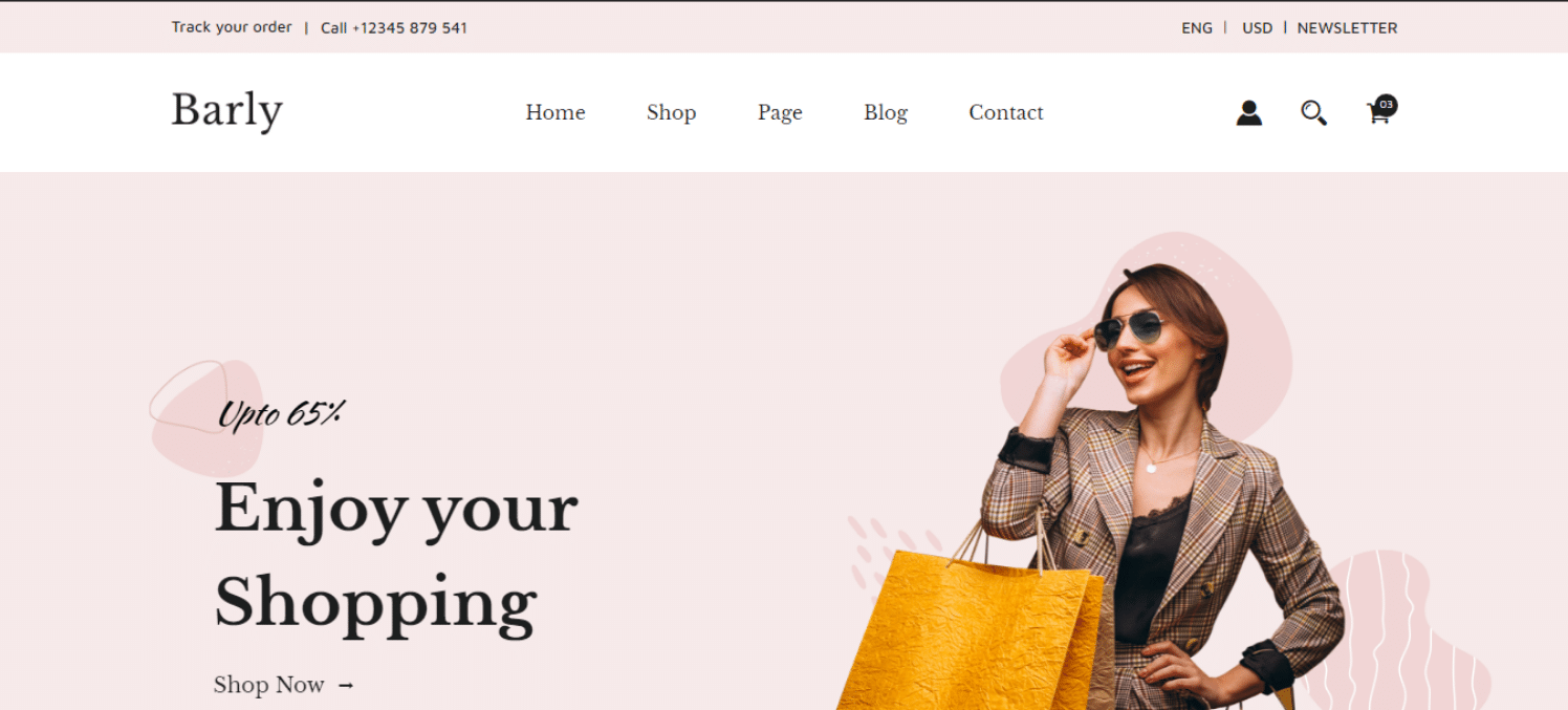 barly-fashion-website-template