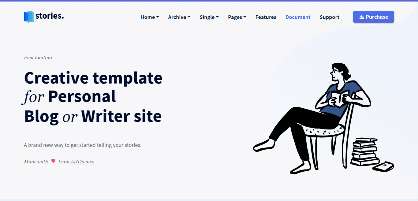 stories-blog-website-templates