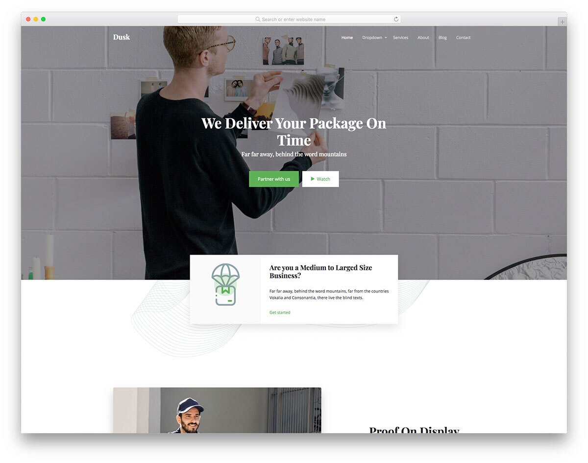 unique responsive HTML5 template