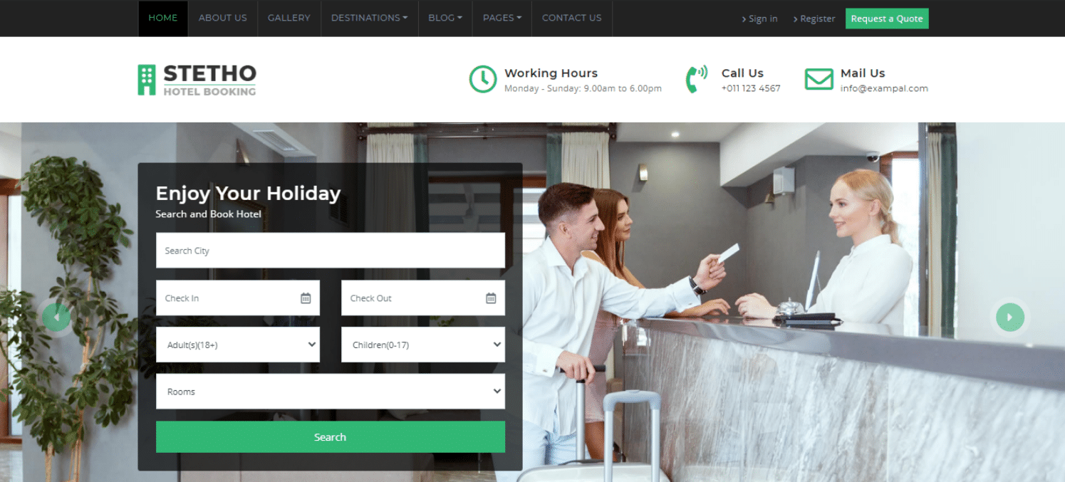 stetho-hotel-website-template