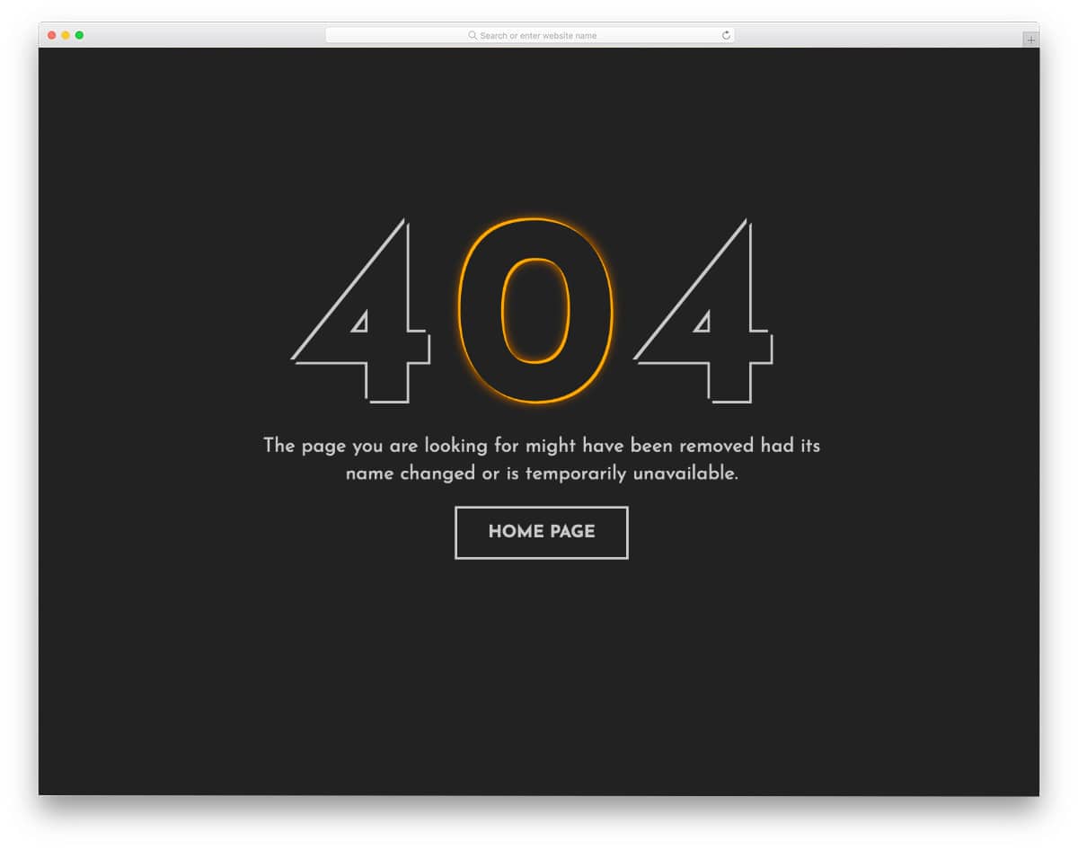 500 error page design