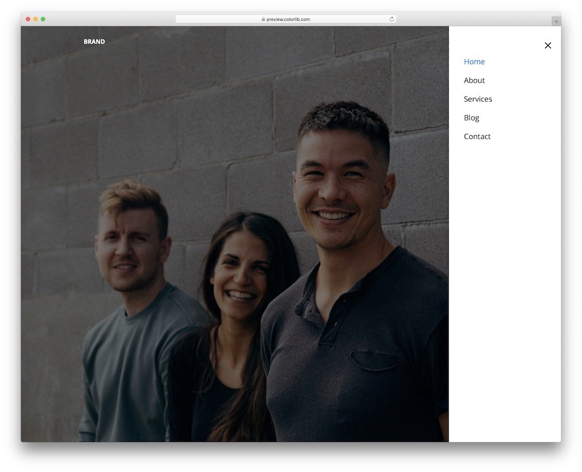 hamburger menu CSS responsive
