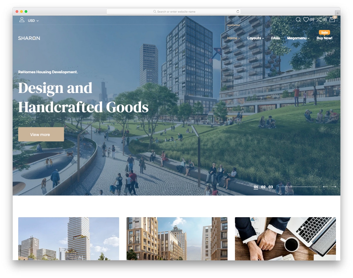 perfect Shopify Real Estate Theme for big companies
