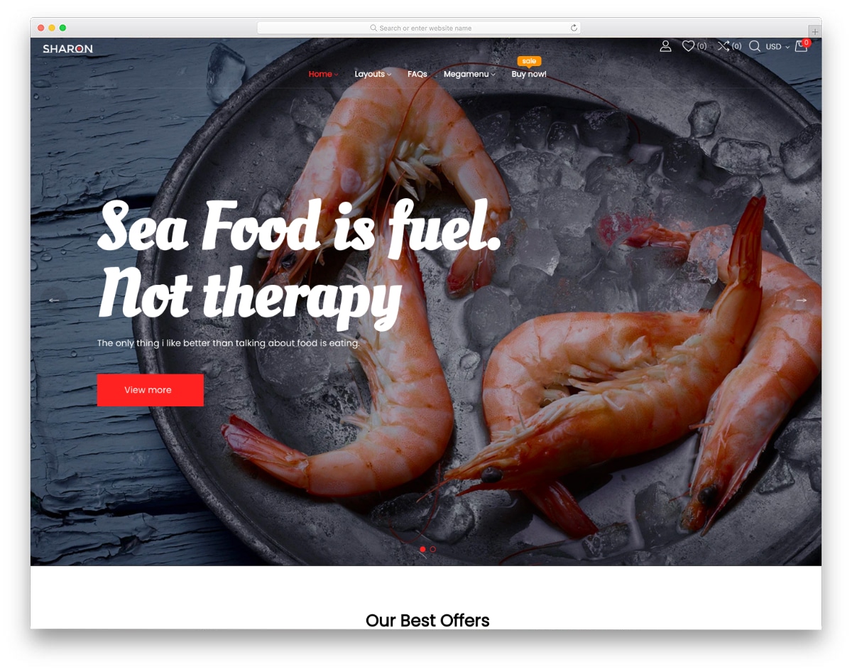site owner friendly shopify restaurant website template