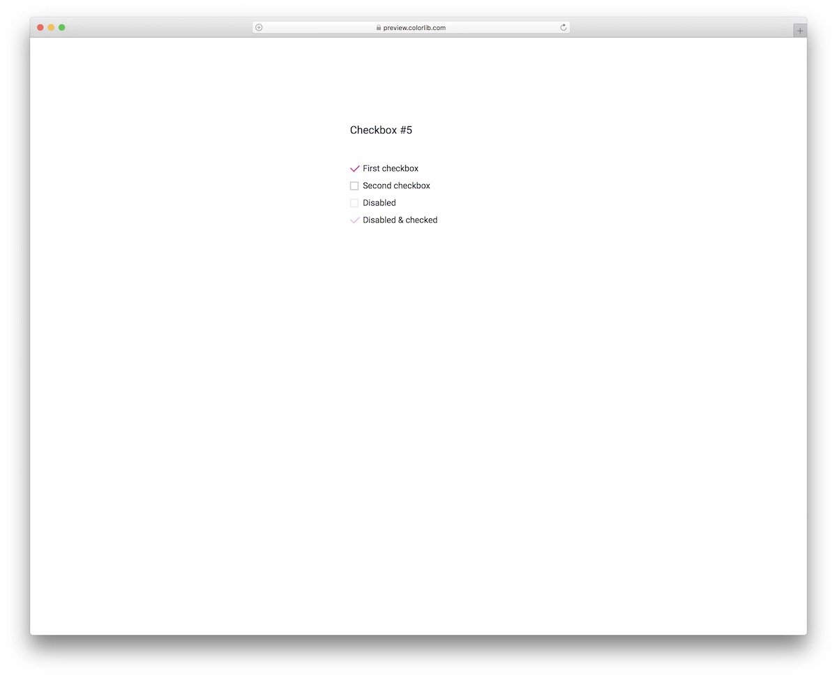 simple and beautiful CSS checkbox