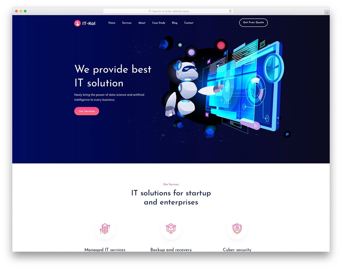 multipurpose IT services website template