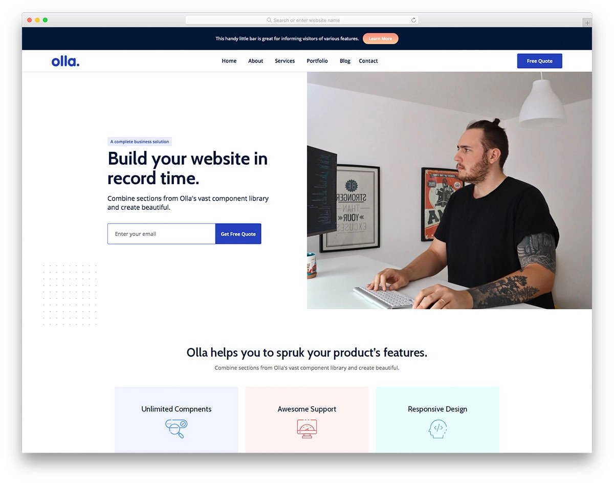 bootstrap 5 clean website design