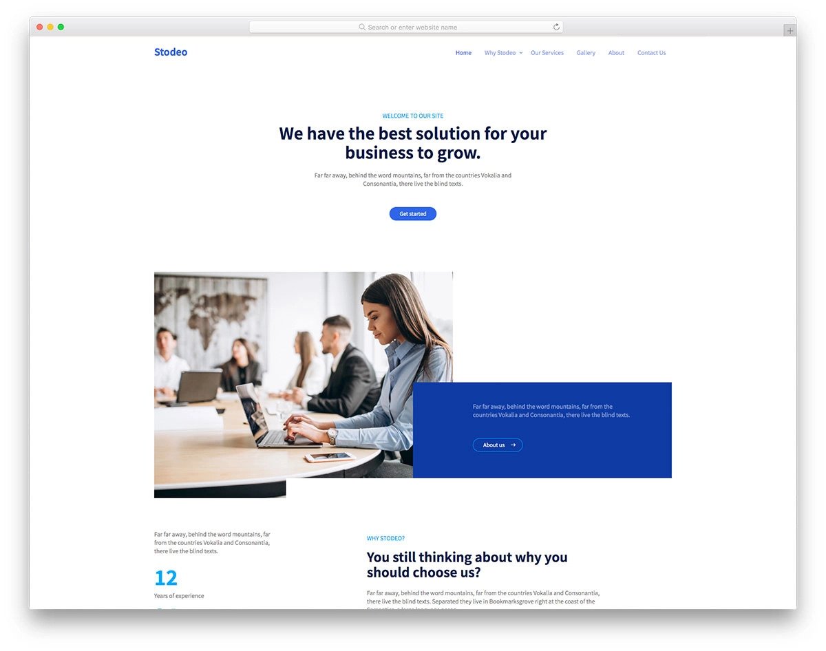 ultra clean website design template