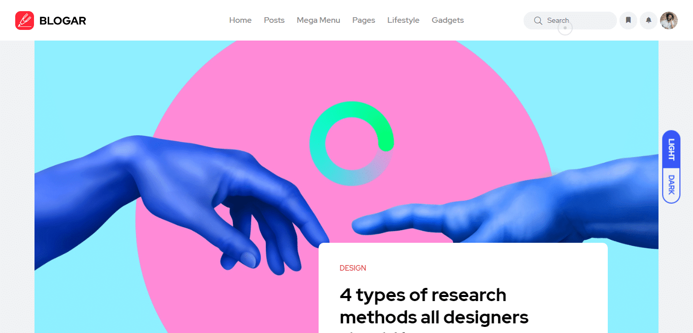 blogar-blog-website-template