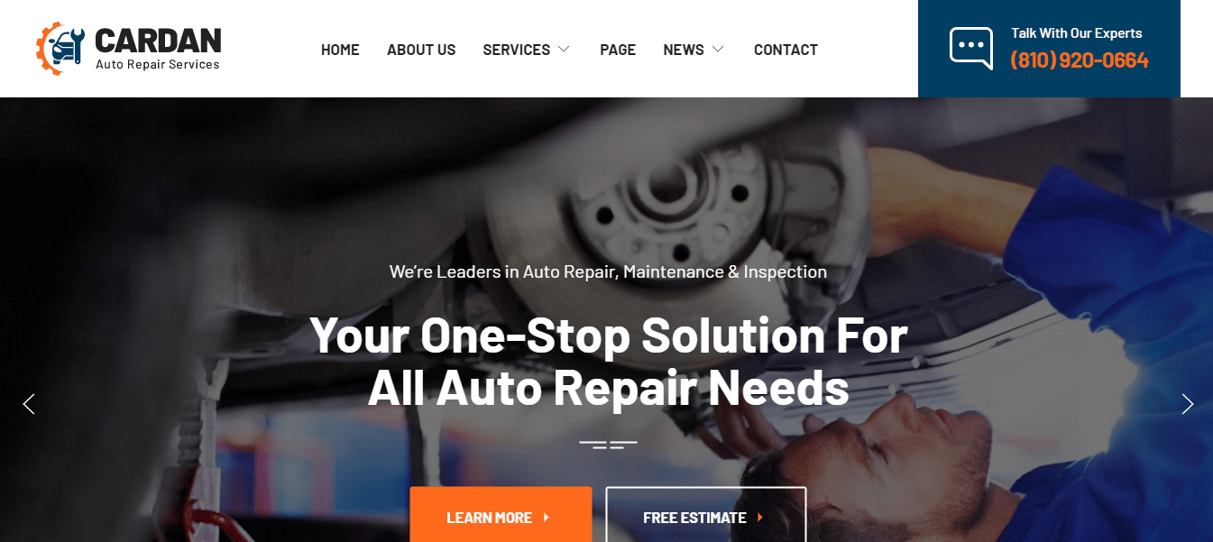cardan-automotive-website-template