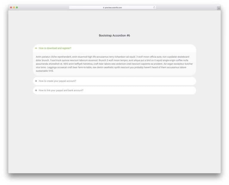 37 Bootstrap Accordion Examples To Gracefully Handle Huge Contents