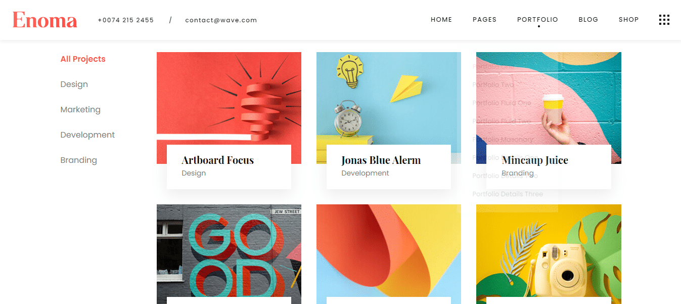 enoma-gallery-website-template