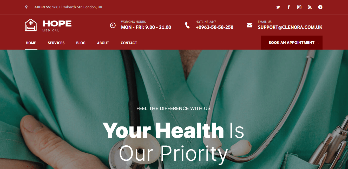 hope-hospital-website-template