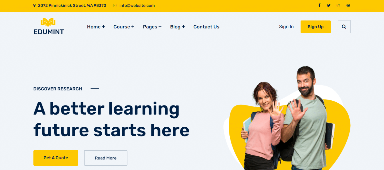 edumint-education-website-template