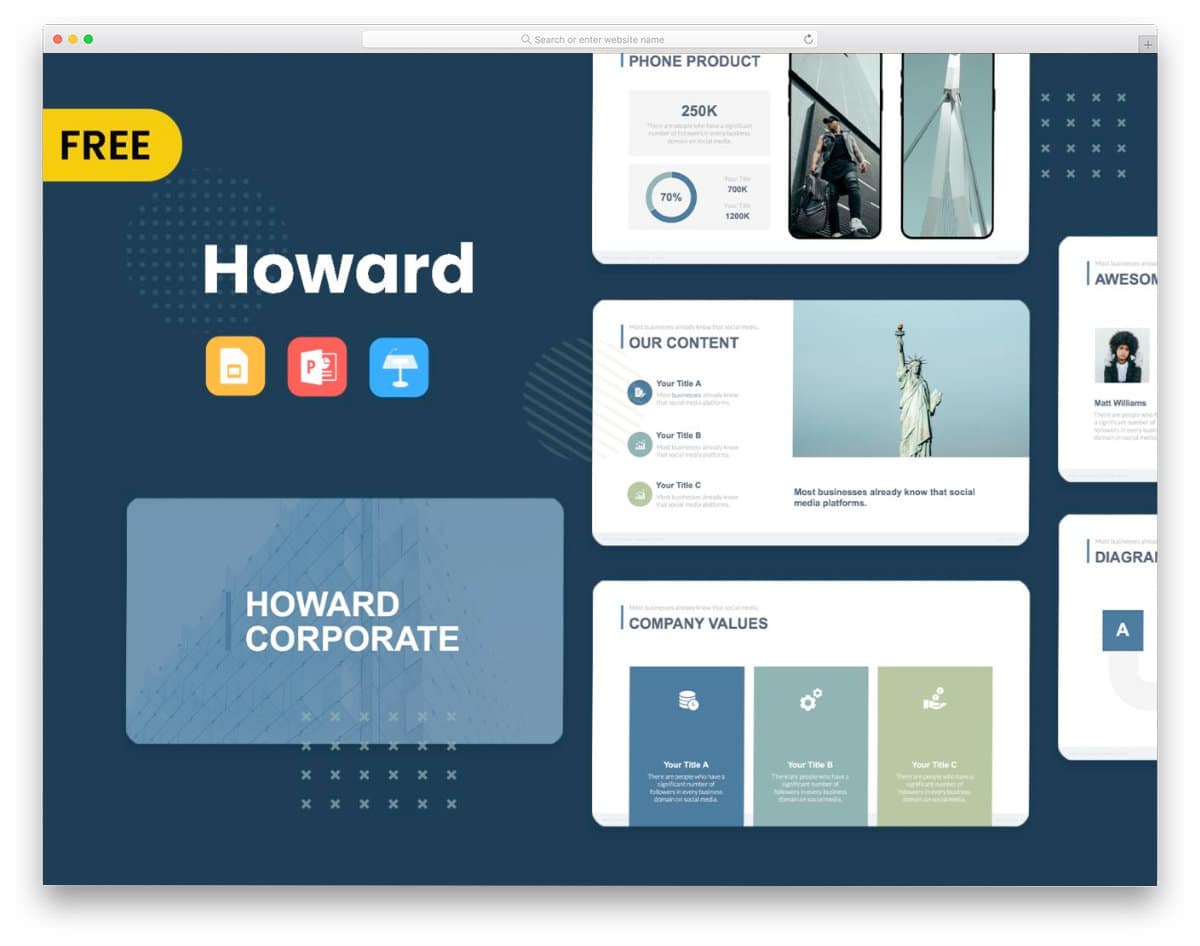 free ppt template for corporate businesses