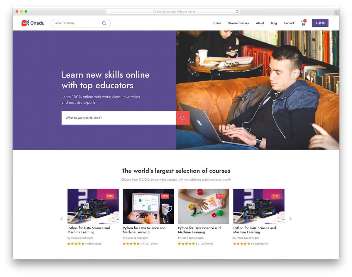 modern bootstrap education template