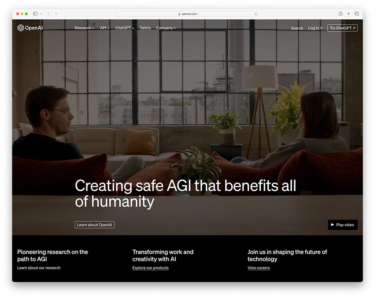 OpenAI company blog built on Ghost platform