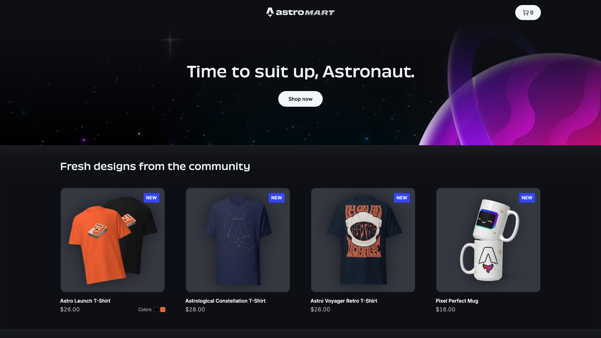 Astro Storefront - Free Astro E-commerce Template